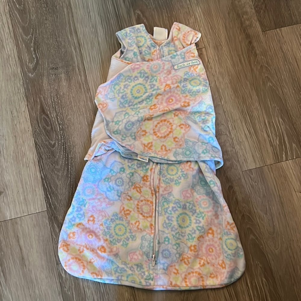 Small floral Fleece Halo sleep sack